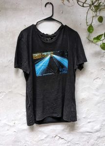 Black Graphic Print T-Shirt