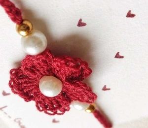 Red Blossom Rakhi