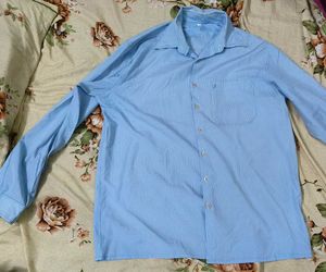 Light Blue Striped Formal Shirt