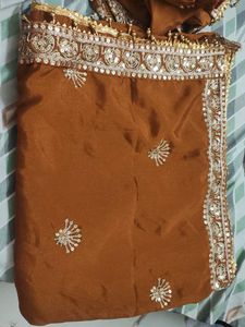 Embroidered Brown Kurta