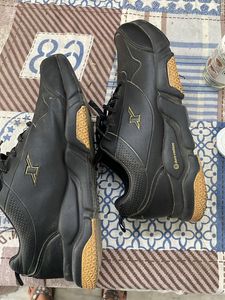 Black running shoes
