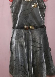 Stylish Grey Ethnic Gown