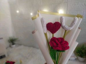 Handmade Crochet Flower Bouquet