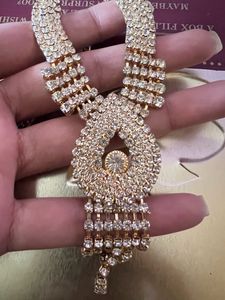 Gold Colour- Diamond Necklace