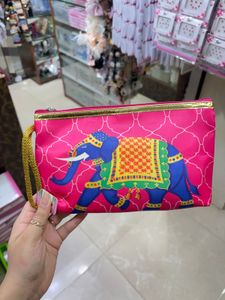 Vibrant Pink Clutch Pouch