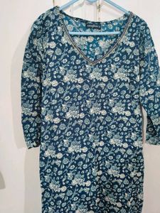 Jaipuri Blue Kurta Set