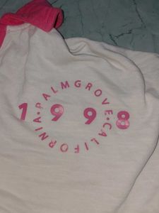 Cute Pink &amp; White T-Shirt