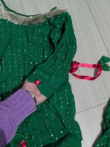 Green Kurta Set