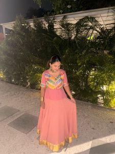 Stylish Pink Lehenga Choli Set