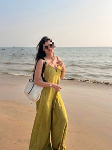 Olive Green Wide Leg Jumpsuit
