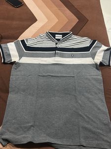 Men's Striped Polo T-Shirt