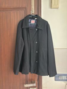 Levi's Black Wool Blend Coat