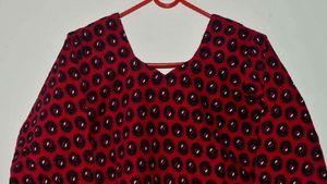 Stylish Red Printed Kurta