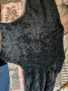 Cozy Black Fur Sweater