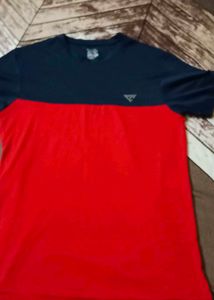 combo of 3 blue crop to and black top, t shirt