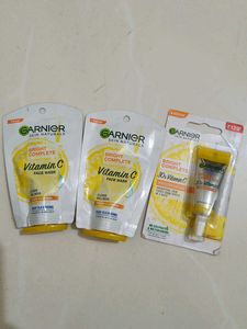 Garnier Bright Complete Vitamin C Face Wash & Seru