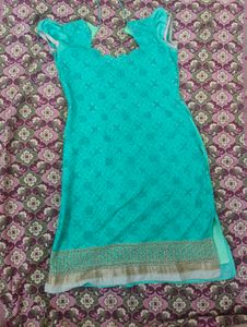 Elegant Teal Embroidered Kurta