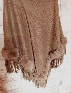Fur Trim Poncho