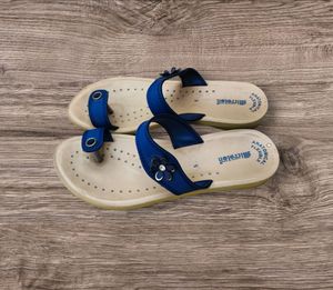 Ethnic Blue Slippers