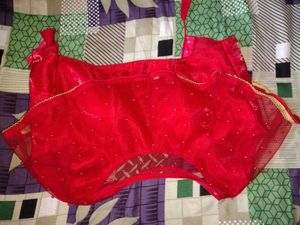 Stunning Red Embellished Blouse