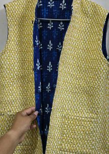 Double sided half jacket for women 100% cotton