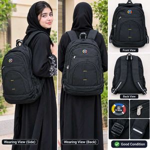 Stylish Black Backpack - K-BOX