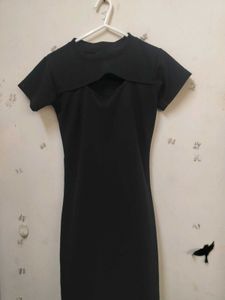 Chic Black Cut-Out Mini Dress