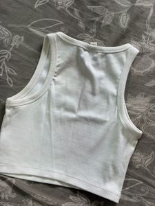 h&amp;m white tank top