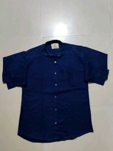 Tee Pure Cotton Navy Blue Shirt