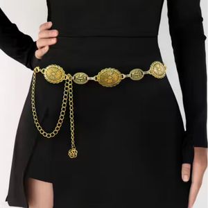 Y2K Trendy Gold Chain Belt Aesthetic Pinteresty