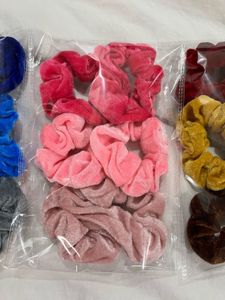 Velvet Scrunchies Set 6 pc per pack