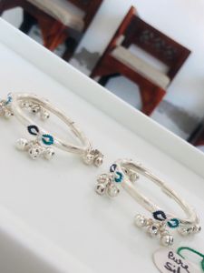 Pure Silver Kids Kada Payal (wt:-39.000g)