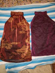 Elegant Brocade Blouses - Set of 2