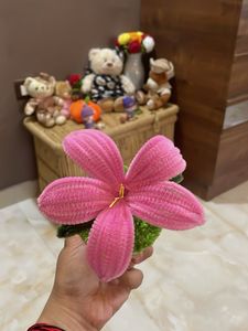 Handmade Pink Flower Showpiece