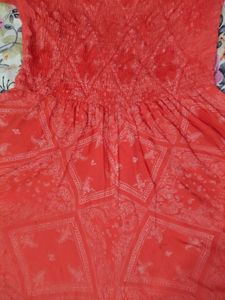 Darzi Red Paisley Print Mini Dress