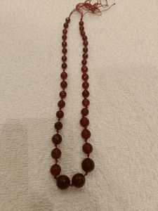 Red Agate Beaded Necklace