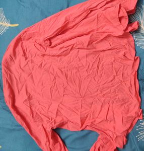 Coral Collared Button-Down Shirt