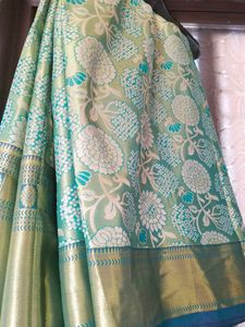Beautiful Green Silk Saree