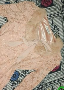 Chic Lace Top with Fur Collar