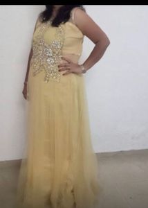 Stunning Yellow Embellished Gown