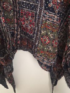 Boho Print poncho