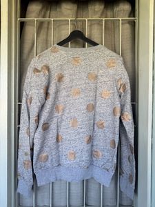 Grey Polka Dot Sweatshirt