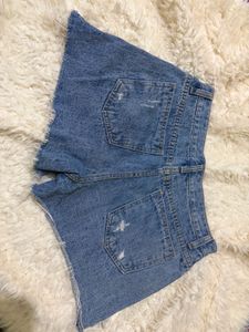 Y2K Distressed Denim Shorts