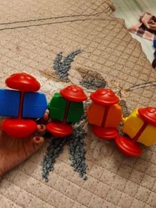 Colorful Toy Train Set