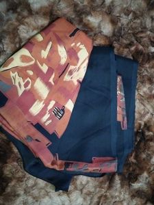 Elegant Blue &amp; Brown Printed Saree
