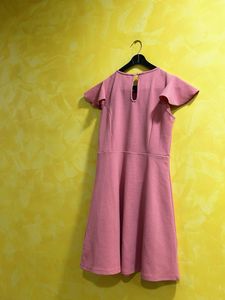 Chic Textured Pink mini dress