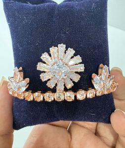Rose Gold Crystal Statement Jewellery Set
