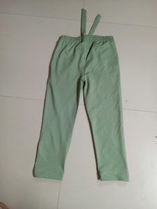 Mint Green Suspender Pants