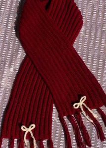 Mikasa Red Crochet Scarf
