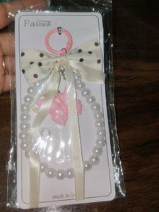 Cute Coquette Pearl Bow Charm